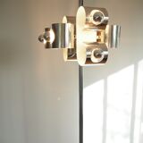 Vintage space age stainless steel floor lamp