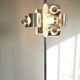 Vintage space age stainless steel floor lamp