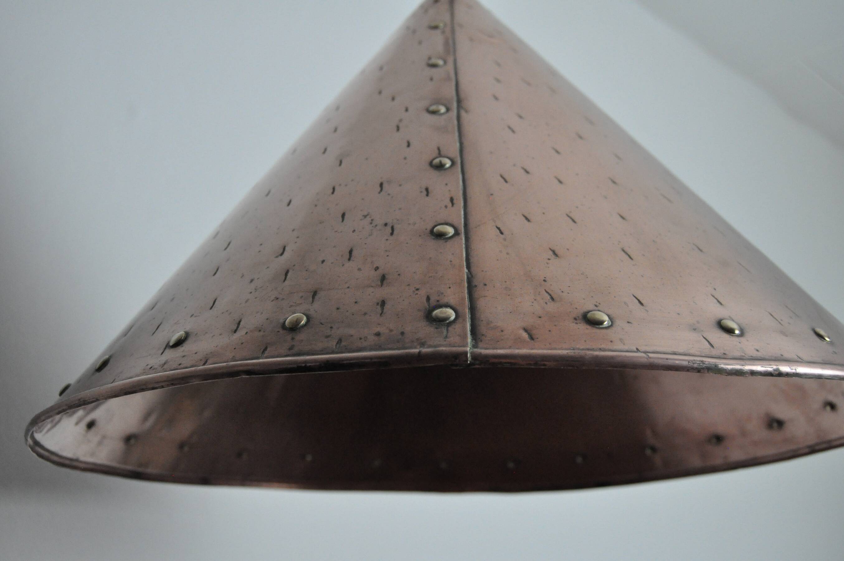 Cone shaped handmade pendant from Denmark, 1970s
