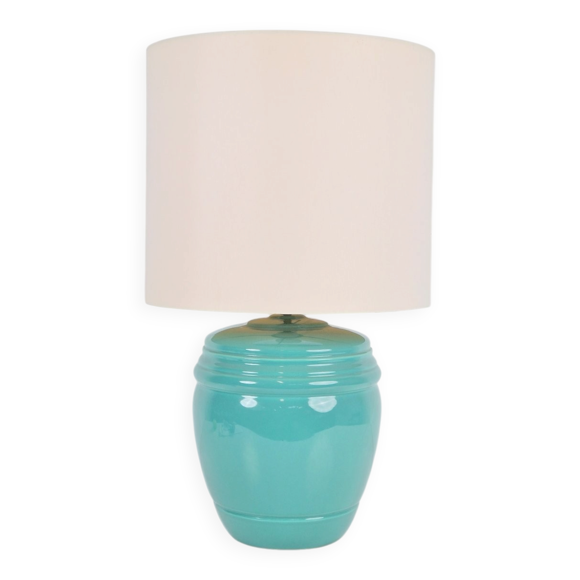 Table Lamp in Mint Porcelain from Laura Ashley, 1980s