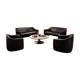 Canapés and Matteo Grassi vintage leather armchairs
