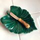 Couteau bambou, beurrier céramique