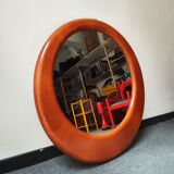 Vintage walnut mirror, 60 cm