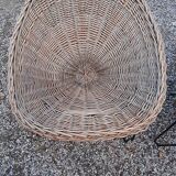 Pair of wicker armchairs