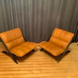 Paire de fauteuils par Ueli Berger, De Sede, Suisse, années 1970.