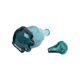 Vintage Decanter Dachshund Dachshund Blue Glass Empoli Italy 32cm