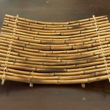 Vintage rattan fruit basket, 60s design