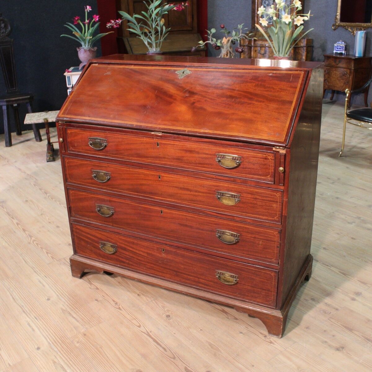 Chest of drawers mahogany, 19th century