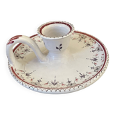Ceramic hand candle holder with Moustiers decor