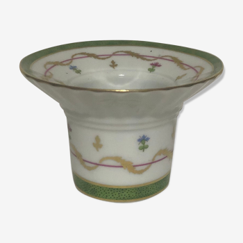 Haviland Old Paris Porcelain Candle Holder Green