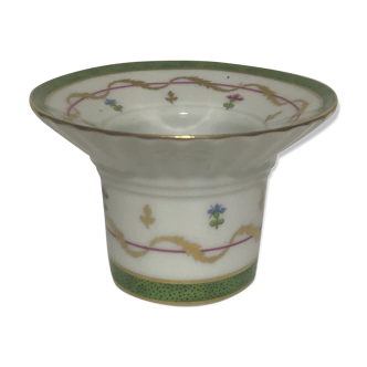 Haviland Old Paris Porcelain Candle Holder Green