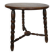Turned wood coffee table by Charles Dudouyt