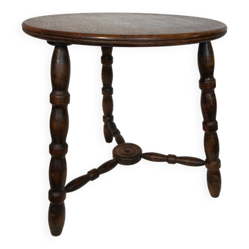Table basse en bois tourné de Charles Dudouyt
