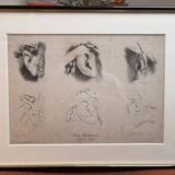 Print Engraving Elementary Course Female Ear Delarue Lemercier