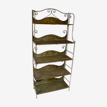 Baker-style wrought iron shelf