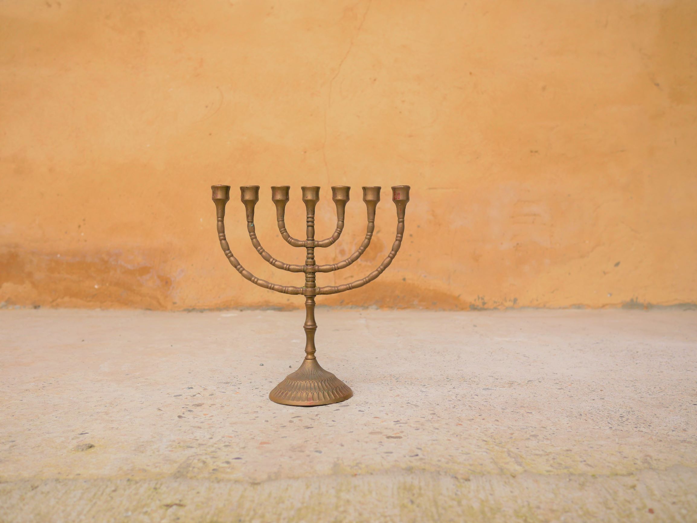 Vintage brass chandelier 7 branches