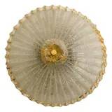 Plafonnier en verre de Murano Graniglia en ambre vénitien par Simoeng