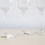 Set of 3 wine glasses, crystal