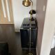 Scandinavian brass floor lamp
