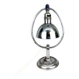 Lampe de table/lanterne Art Déco en chrome, années 1930
