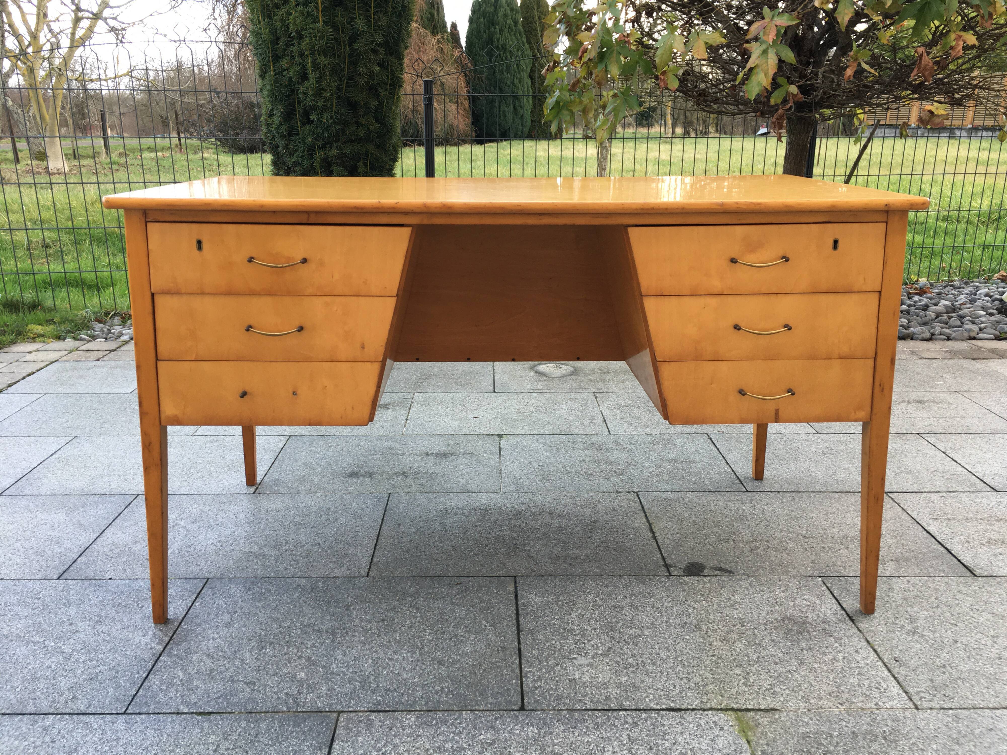 Bureau double face années 50