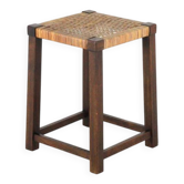 Wooden Stool - japandi style -vintage - mid century