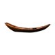 Ancient Picardy boat in solid wood