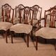 set of 6 chairs and two armchairs in mahogany from the 19th century