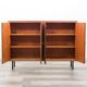 Large high teak sideboard with fluted doors, 1960s