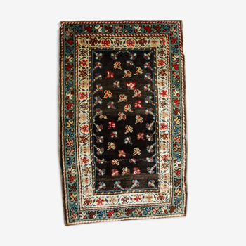 Old Caucasian carpet Gendje handmade 58cm x 100cm 1880s, 1B518