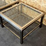 Table basse chrome & laiton table d’appoint space age
