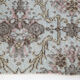 Light blue floral carpet 203x118cm
