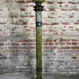 Louis XVI style carved wooden halogen column