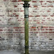 Louis XVI style carved wooden halogen column