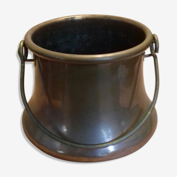 Copper brass handypot