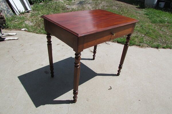 Solid mahogany writing table