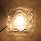 Glass flower relief wall lamp by Erco, Germany 1970