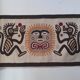 Large handmade wool kilim mural pre-Columbian 178x90cm