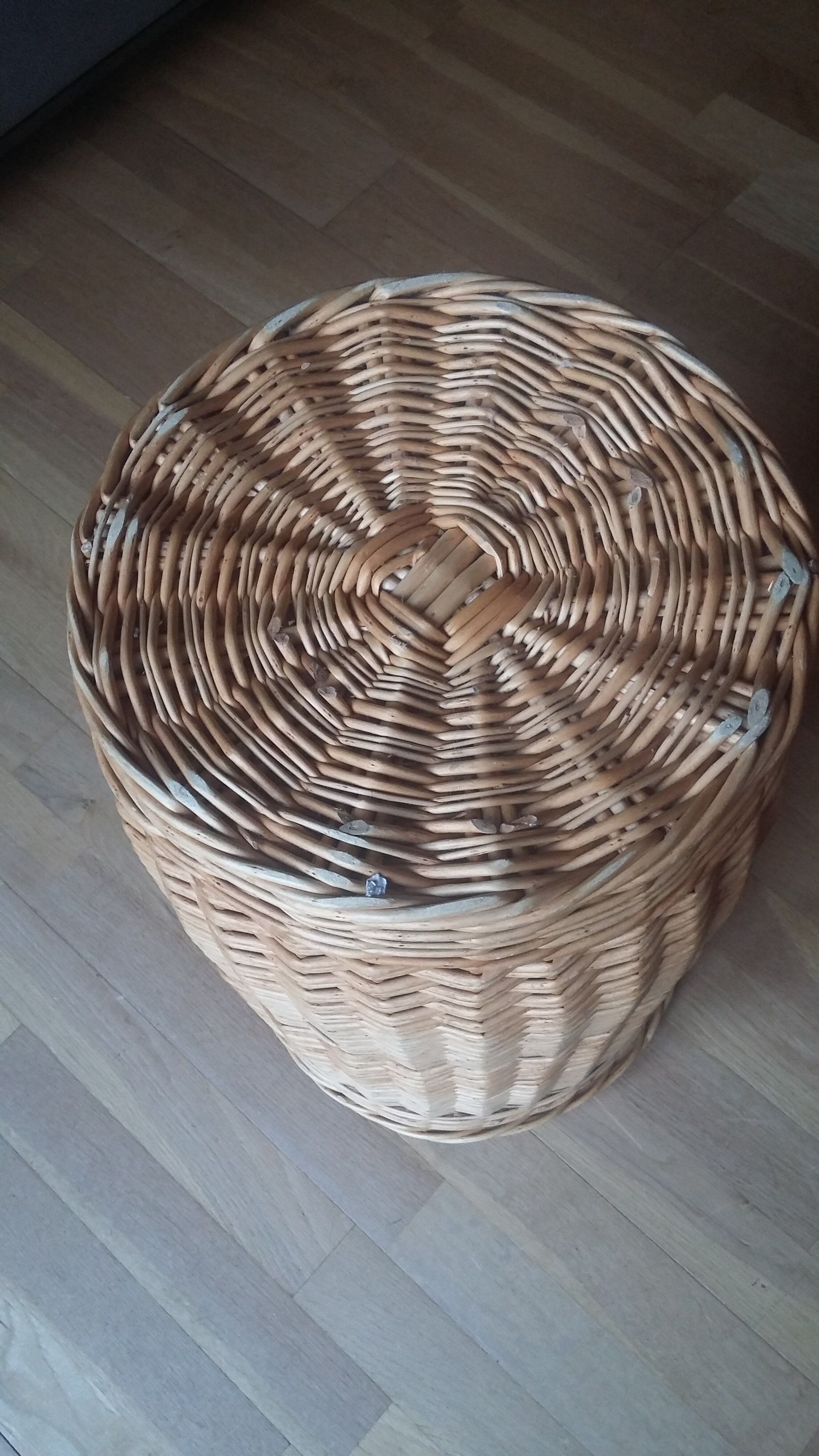 Wicker laundry box from villaines the rocks