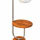 Une lampe sur pied avec une table d'appoint, années 1940.
