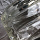 Vintage cut glass ball vase