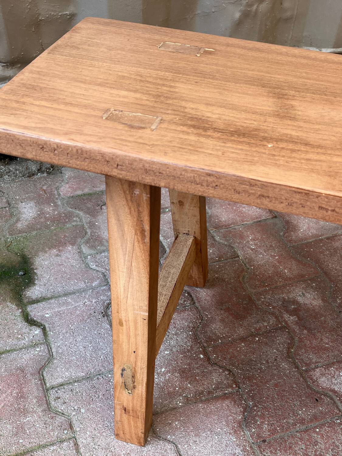 Wooden bench