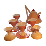 Full coffee service red and white first edition, Matteo Thun memphis 1981