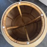Table rotin vintage