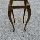Marble and brass side table