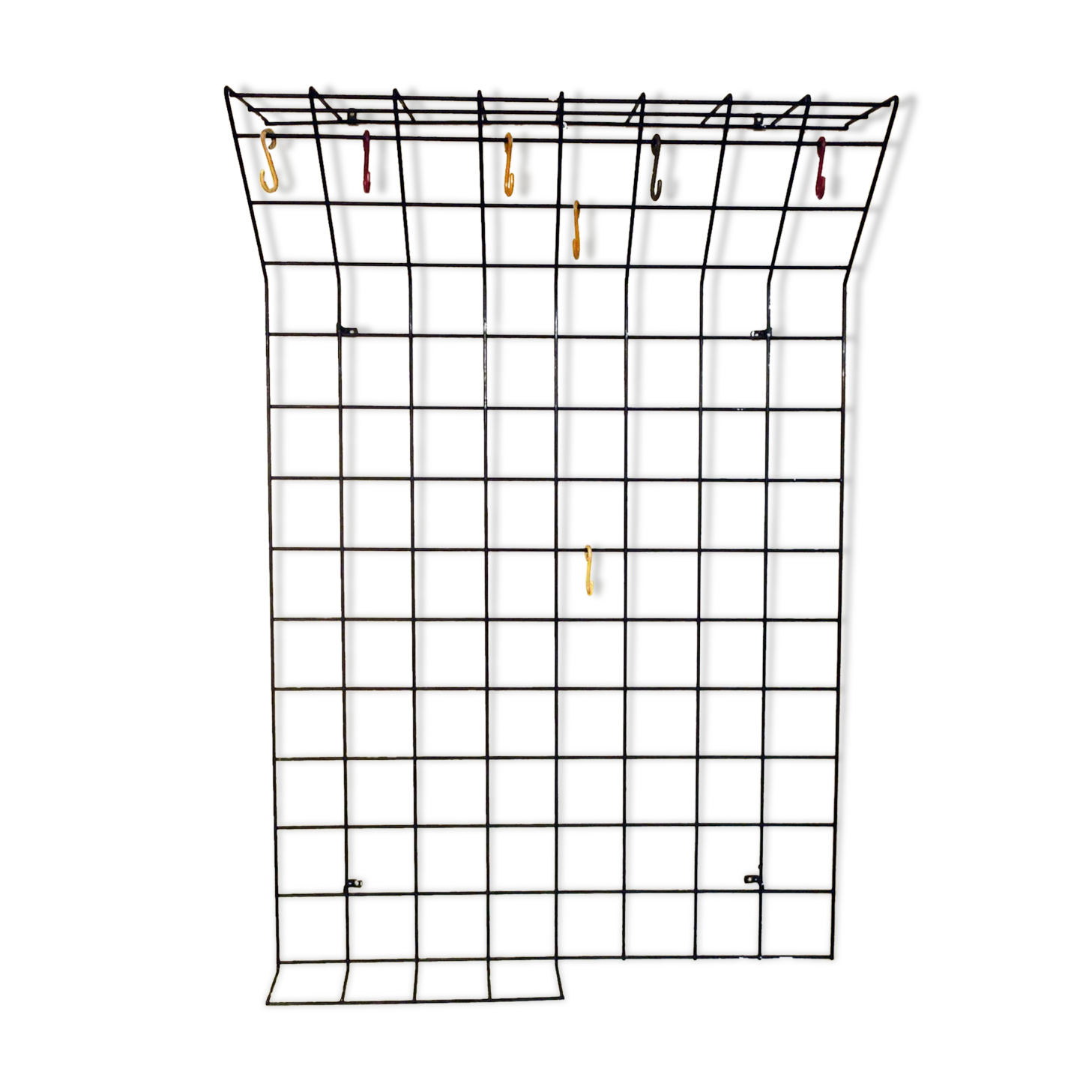 String black metal coat and hat rack, 1950s