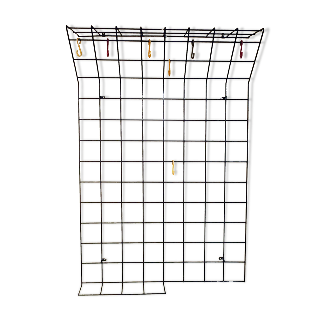 Porte-Manteau Mural En Métal Noir VEDECASA - Arbre à 8 Crochets Pour Vestes, Chapeaux, Casquettes Et Sacs - Facile à Monter