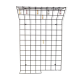 String black metal coat and hat rack, 1950s