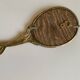 Art Nouveau brass mirror for women