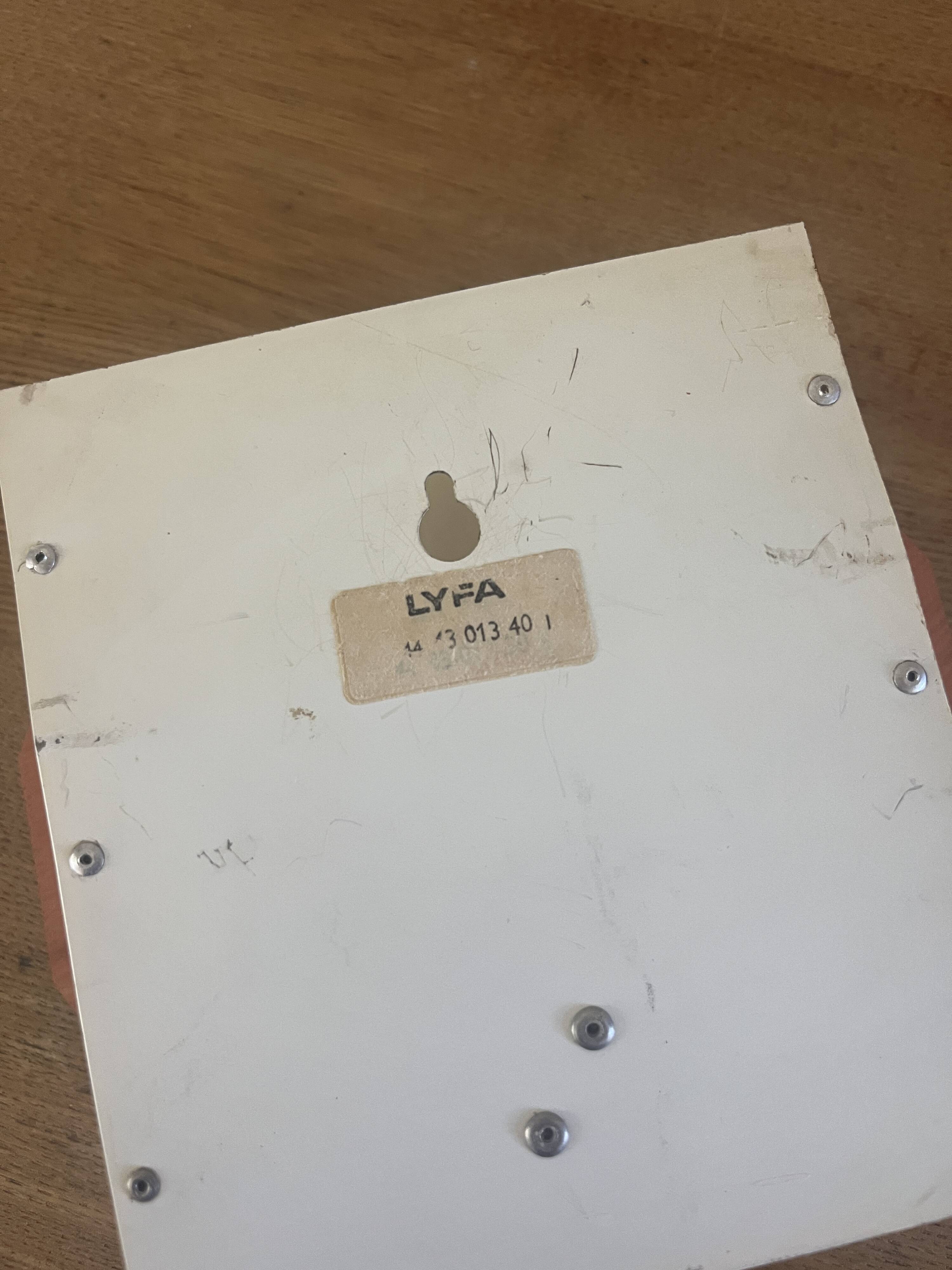 Vintage very rare LYFA Septet wall lamp - designed by Bent Karlby